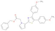 1H-Pyrrole-1-acetic acid, 2-[4,5-bis(4-methoxyphenyl)-2-thiazolyl]-, phenylmethyl ester