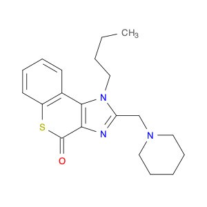 [1]Benzothiopyrano[3,4-d]imidazol-4(1H)-one, 1-butyl-2-(1-piperidinylmethyl)-