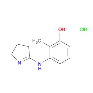 Phenol, 3-[(3,4-dihydro-2H-pyrrol-5-yl)amino]-2-methyl-, hydrochloride (1:1)