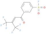 Benzenesulfonyl fluoride, 3-[4,4,4-trifluoro-1-oxo-3-(trifluoromethyl)-2-buten-1-yl]-