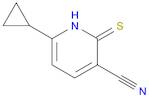 3-Pyridinecarbonitrile, 6-cyclopropyl-1,2-dihydro-2-thioxo-