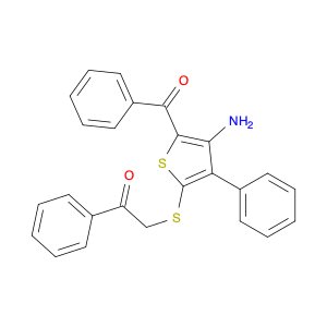 Ethanone, 2-[(4-amino-5-benzoyl-3-phenyl-2-thienyl)thio]-1-phenyl-