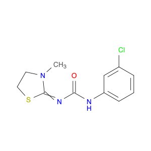 Urea, N-(3-chlorophenyl)-N'-(3-methyl-2-thiazolidinylidene)-