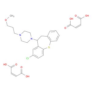 Piperazine, 1-(8-chloro-10,11-dihydrodibenzo(b,f)thiepin-10-yl)-4-(3-methoxypropyl)-, maleate (1:2)