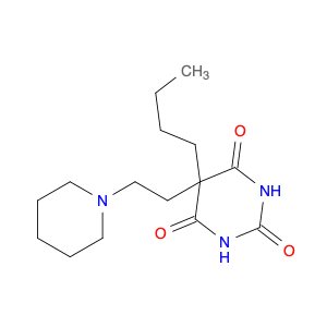 2,4,6(1H,3H,5H)-Pyrimidinetrione, 5-butyl-5-[2-(1-piperidinyl)ethyl]-