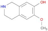 7-Isoquinolinol, 1,2,3,4-tetrahydro-6-methoxy-