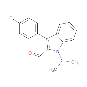 1H-Indole-2-carboxaldehyde, 3-(4-fluorophenyl)-1-(1-methylethyl)-