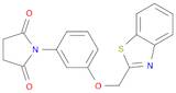 2,5-Pyrrolidinedione, 1-[3-(2-benzothiazolylmethoxy)phenyl]-