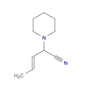1-Piperidineacetonitrile, α-(1E)-1-propen-1-yl-