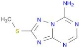 [1,2,4]Triazolo[1,5-a][1,3,5]triazin-7-amine, 2-(methylthio)-