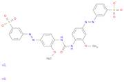 Benzenesulfonic acid, 3,3'-[carbonylbis[imino(3-methoxy-4,1-phenylene)-2,1-diazenediyl]]bis-, sodi…