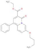 4H-Quinolizine-3-carboxylic acid, 7-butoxy-4-oxo-1-phenyl-, ethyl ester