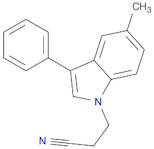 1H-Indole-1-propanenitrile, 5-methyl-3-phenyl-