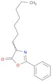 5(4H)-Oxazolone, 4-heptylidene-2-phenyl-