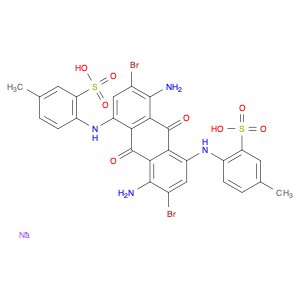 Benzenesulfonic acid, 2,2'-[(4,8-diamino-3,7-dibromo-9,10-dihydro-9,10-dioxo-1,5-anthracenediyl)di…