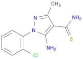 1H-Pyrazole-4-carbothioamide, 5-amino-1-(2-chlorophenyl)-3-methyl-