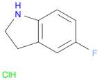 1H-Indole, 5-fluoro-2,3-dihydro-, hydrochloride (1:1)