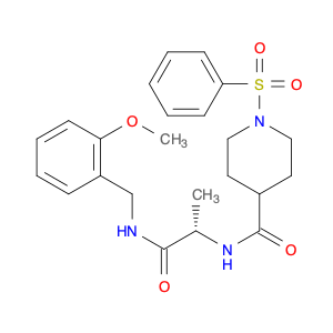 4-Piperidinecarboxamide, N-[(1S)-2-[[(2-methoxyphenyl)methyl]amino]-1-methyl-2-oxoethyl]-1-(phenyl…