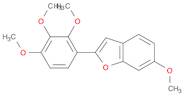 Benzofuran, 6-methoxy-2-(2,3,4-trimethoxyphenyl)-