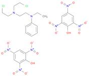 1,2-Ethanediamine, N1,N1-bis(2-chloroethyl)-N2-ethyl-N2-phenyl-, compd. with 2,4,6-trinitrophenol …