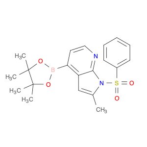 1H-Pyrrolo[2,3-b]pyridine, 2-methyl-1-(phenylsulfonyl)-4-(4,4,5,5-tetramethyl-1,3,2-dioxaborolan-2…