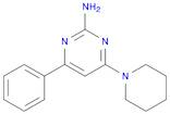 2-Pyrimidinamine, 4-phenyl-6-(1-piperidinyl)-