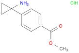 Benzoic acid, 4-(1-aminocyclopropyl)-, methyl ester, hydrochloride (1:1)