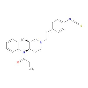 Propanamide, N-[1-[2-(4-isothiocyanatophenyl)ethyl]-3-methyl-4-piperidinyl]-N-phenyl-, (3S-cis)- (…
