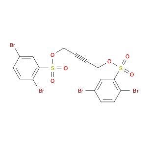 Benzenesulfonic acid, 2,5-dibromo-, 2-butynylene ester (7CI,8CI)