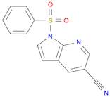 1H-Pyrrolo[2,3-b]pyridine-5-carbonitrile, 1-(phenylsulfonyl)-