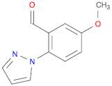 Benzaldehyde, 5-methoxy-2-(1H-pyrazol-1-yl)-