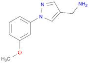 1H-Pyrazole-4-methanamine, 1-(3-methoxyphenyl)-