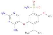 Benzenesulfonamide, 5-[(2,4-diamino-5-pyrimidinyl)oxy]-2-methoxy-4-(1-methylethyl)-