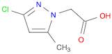 1H-Pyrazole-1-acetic acid, 3-chloro-5-methyl-