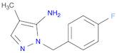 1H-Pyrazol-5-amine, 1-[(4-fluorophenyl)methyl]-4-methyl-