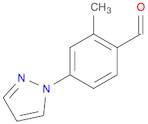 Benzaldehyde, 2-methyl-4-(1H-pyrazol-1-yl)-