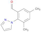 Benzaldehyde, 3,5-dimethyl-2-(1H-pyrazol-1-yl)-