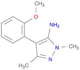 1H-Pyrazol-5-amine, 4-(2-methoxyphenyl)-1,3-dimethyl-