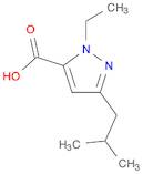 1H-Pyrazole-5-carboxylic acid, 1-ethyl-3-(2-methylpropyl)-