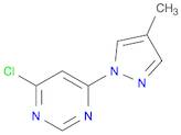 Pyrimidine, 4-chloro-6-(4-methyl-1H-pyrazol-1-yl)-