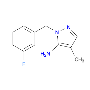 1H-Pyrazol-5-amine, 1-[(3-fluorophenyl)methyl]-4-methyl-