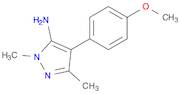 1H-Pyrazol-5-amine, 4-(4-methoxyphenyl)-1,3-dimethyl-