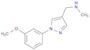 1H-Pyrazole-4-methanamine, 1-(3-methoxyphenyl)-N-methyl-