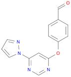 Benzaldehyde, 4-[[6-(1H-pyrazol-1-yl)-4-pyrimidinyl]oxy]-