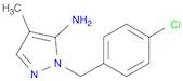 1H-Pyrazol-5-amine, 1-[(4-chlorophenyl)methyl]-4-methyl-