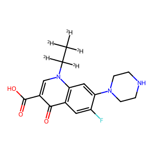 3-Quinolinecarboxylic acid, 1-(ethyl-1,1,2,2,2-d5)-6-fluoro-1,4-dihydro-4-oxo-7-(1-piperazinyl)-