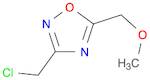 1,2,4-Oxadiazole, 3-(chloromethyl)-5-(methoxymethyl)-