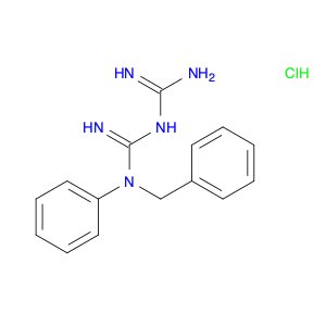 Imidodicarbonimidic diamide, N-phenyl-N-(phenylmethyl)-, hydrochloride (1:1)