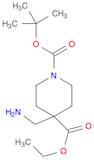 1,4-Piperidinedicarboxylic acid, 4-(aminomethyl)-, 1-(1,1-dimethylethyl) 4-ethyl ester