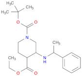 1,4-Piperidinedicarboxylic acid, 3-[(1-phenylethyl)amino]-, 1-(1,1-dimethylethyl) 4-ethyl ester